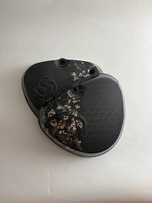 Carbon Seitendeckel Simson Honey comb mit Forged Weiß - Sofort Verfügbar!