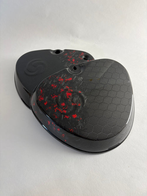 Carbon Seitendeckel Simson Honeycomb mit Forged Rot - Sofort Verfügbar!
