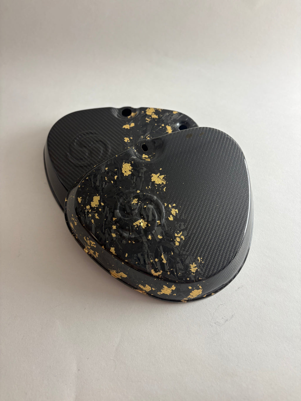 Carbon Seitendeckel Simson 2x2 mit Forged Gold - Sofort Verfügbar!