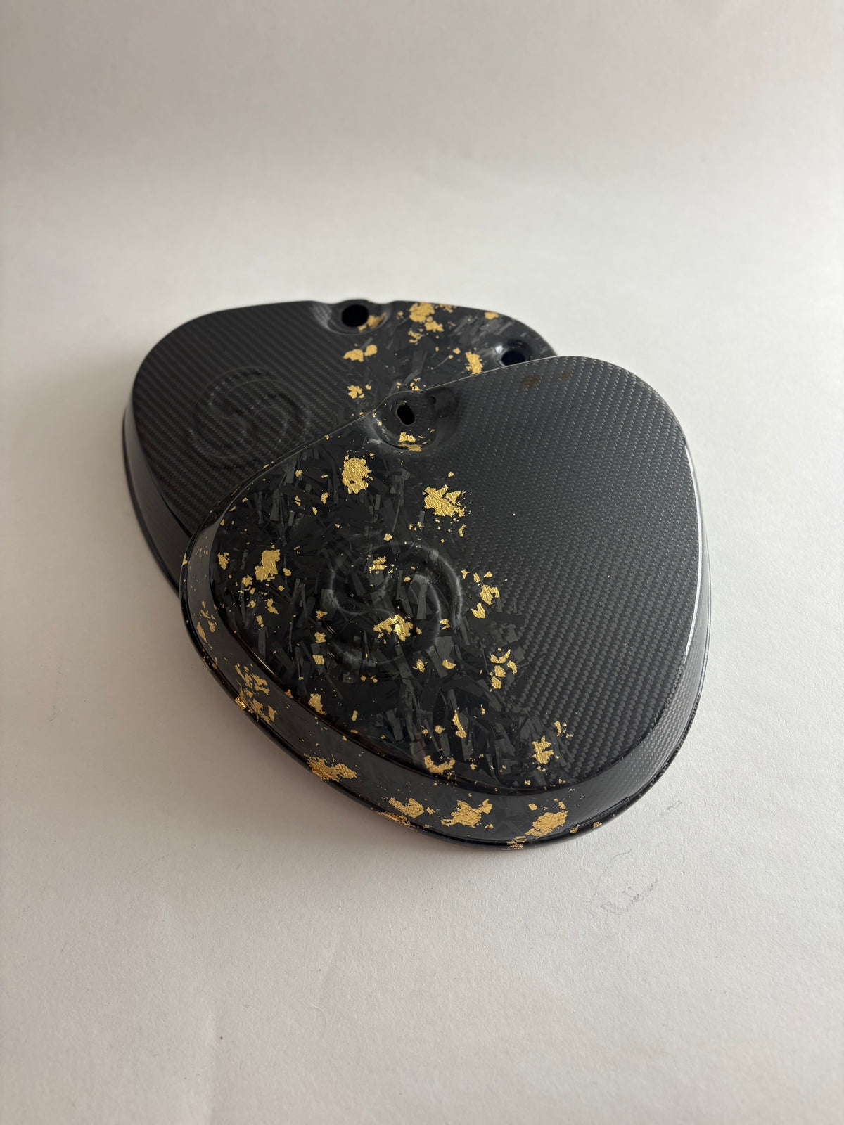 Carbon Seitendeckel Simson 2x2 mit Forged Gold - Sofort Verfügbar!